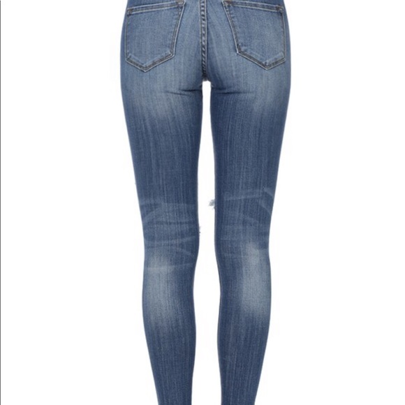 KANCAN NEW‼️DISTRESSED RIPPED ANKLE SKINNY- JEANS - Picture 7 of 7